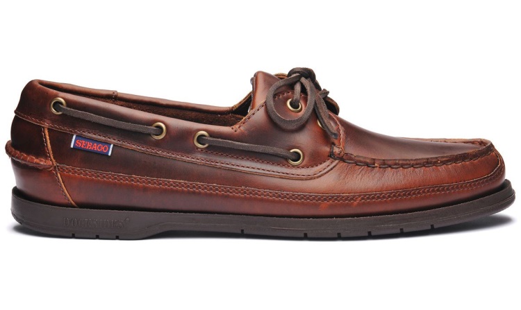 Schoner Bootsschuh Aus Gewachstem Leder Sebago De Brown Gum - Sebago Deutschlnd