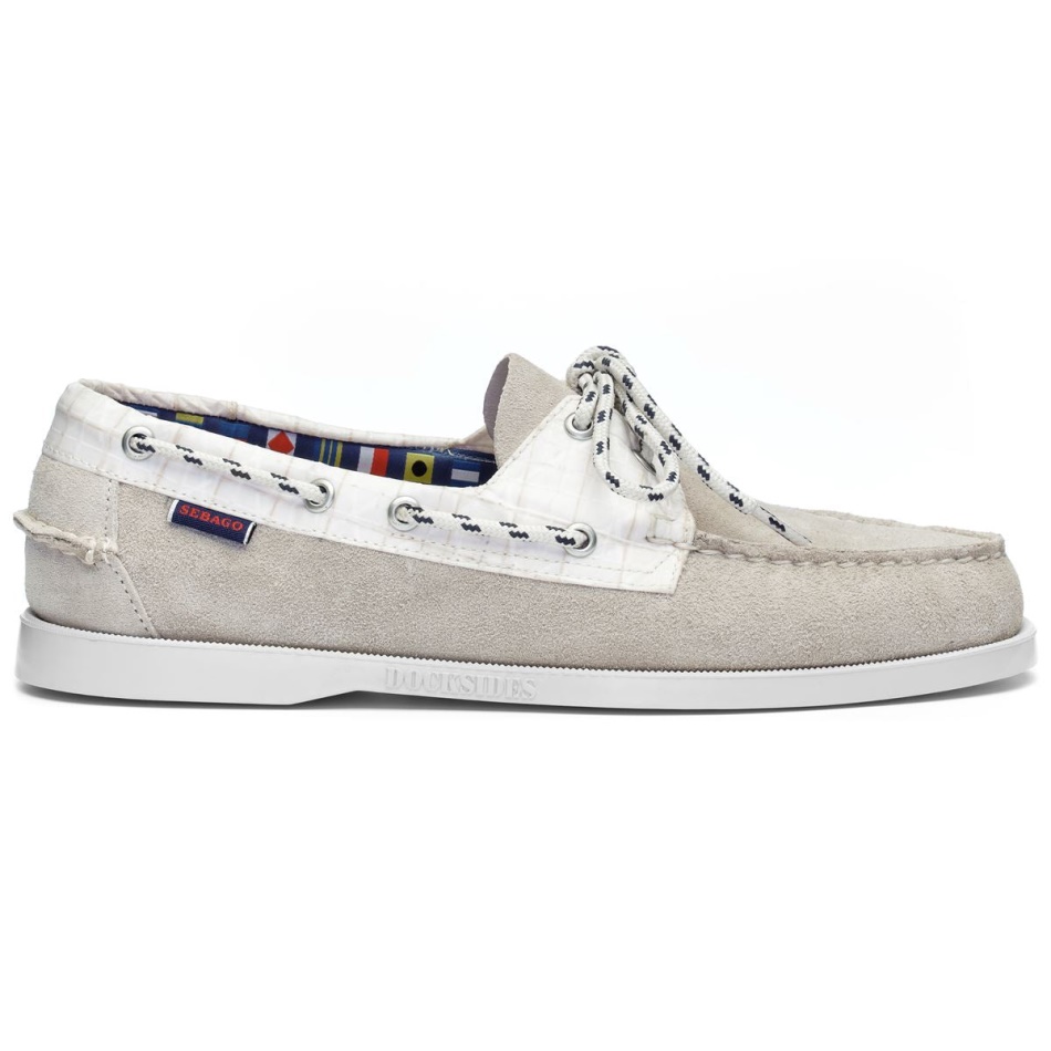 Portland Tack-olive & White Sebago De - Sebago Shoes 90's