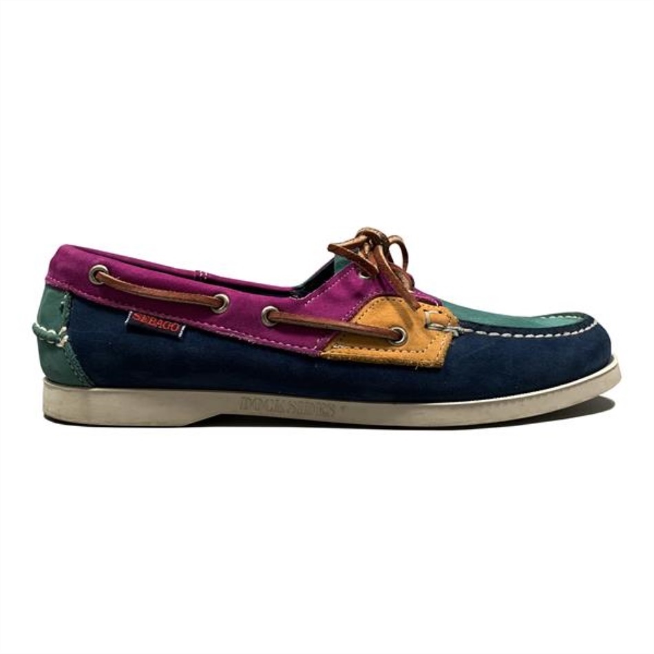 Rossisland-navy & Teal & Magenta & Senf Sebago De - Sebago Shoes 90's